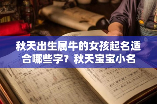 秋天出生属牛的女孩起名适合哪些字？秋天宝宝小名