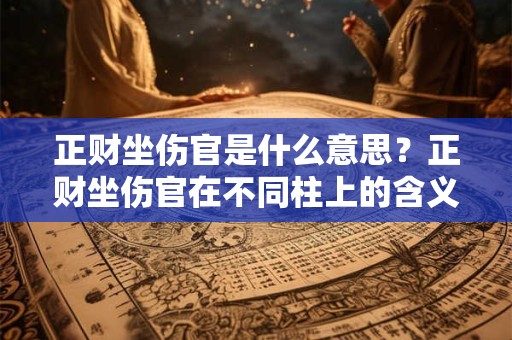 正财坐伤官是什么意思？正财坐伤官在不同柱上的含义