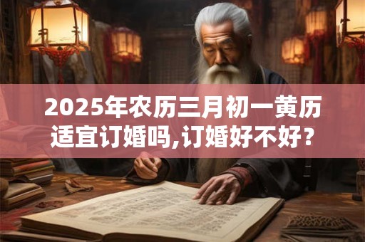 2025年农历三月初一黄历适宜订婚吗,订婚好不好？
