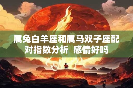 属兔白羊座和属马双子座配对指数分析  感情好吗