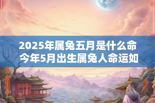 2025年属兔五月是什么命 今年5月出生属兔人命运如何