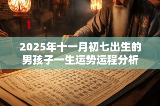 2025年十一月初七出生的男孩子一生运势运程分析 2025年十一月初七出生的男孩子一生运势运程分析
