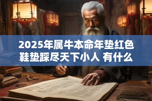 2025年属牛本命年垫红色鞋垫踩尽天下小人 有什么讲究