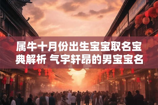 属牛十月份出生宝宝取名宝典解析 气宇轩昂的男宝宝名字大全