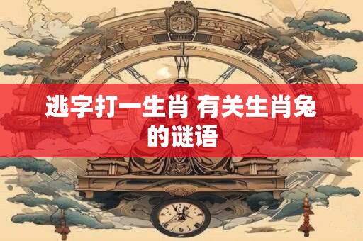 逃字打一生肖 有关生肖兔的谜语