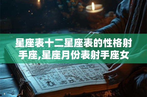 星座表十二星座表的性格射手座,星座月份表射手座女