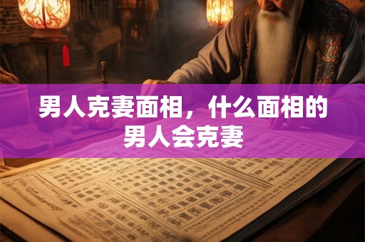 男人克妻面相,什么面相的男人会克妻 男人克妻面相,什么面相的男人会克妻