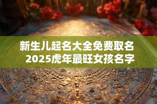 新生儿起名大全免费取名  2025虎年最旺女孩名字