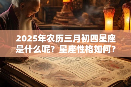 2025年农历三月初四星座是什么呢？星座性格如何？