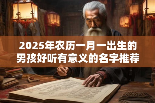 2026年农历一月一出生的男孩好听有意义的名字推荐 2026年农历一月一出生的男孩好听有意义的名字推荐