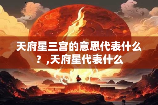 天府星三宫的意思代表什么？,天府星代表什么