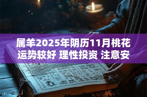 属羊2025年阴历11月桃花运势较好 理性投资 注意安全