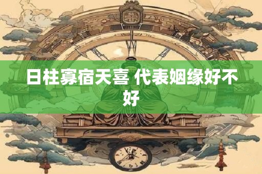 日柱寡宿天喜 代表姻缘好不好 日柱寡宿天喜 代表姻缘好不好