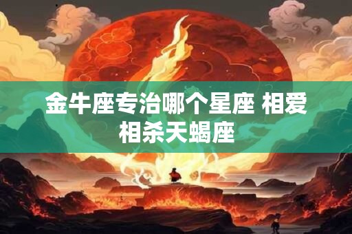 金牛座专治哪个星座 相爱相杀天蝎座