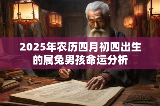 2025年农历四月初四出生的属兔男孩命运分析