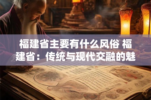 福建省主要有什么风俗 福建省：传统与现代交融的魅力之地