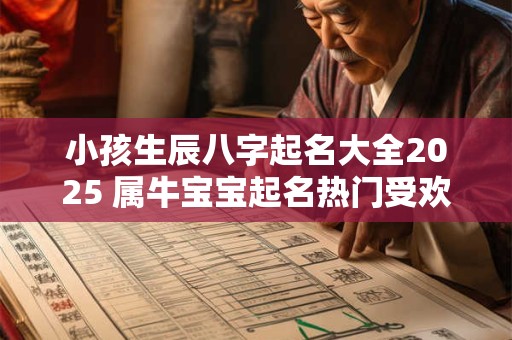 小孩生辰八字起名大全2025 属牛宝宝起名热门受欢迎