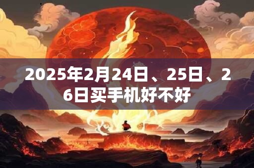 2025年2月24日、25日、26日买手机好不好