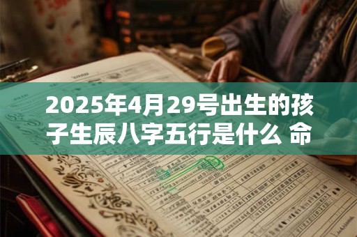 2025年4月29号出生的孩子生辰八字五行是什么 命好不好