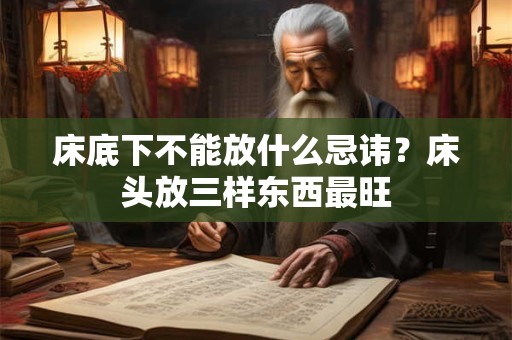 床底下不能放什么忌讳？床头放三样东西最旺