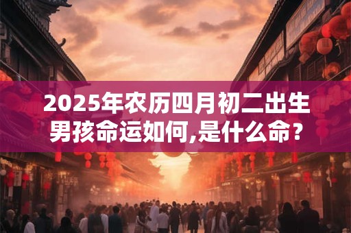 2025年农历四月初二出生男孩命运如何,是什么命？
