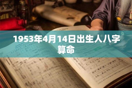 1953年4月14日出生人八字算命