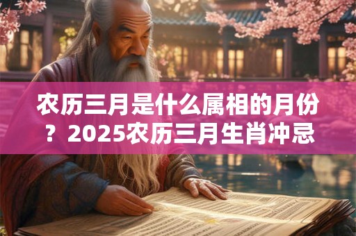 农历三月是什么属相的月份？2025农历三月生肖冲忌完整解析