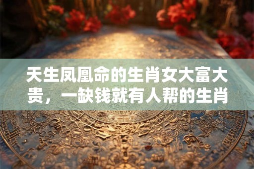 天生凤凰命的生肖女大富大贵，一缺钱就有人帮的生肖女