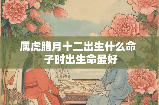 属虎腊月十二出生什么命 子时出生命最好 属虎腊月十二出生什么命 子时出生命最好