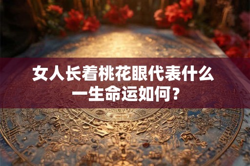 女人长着桃花眼代表什么 一生命运如何？