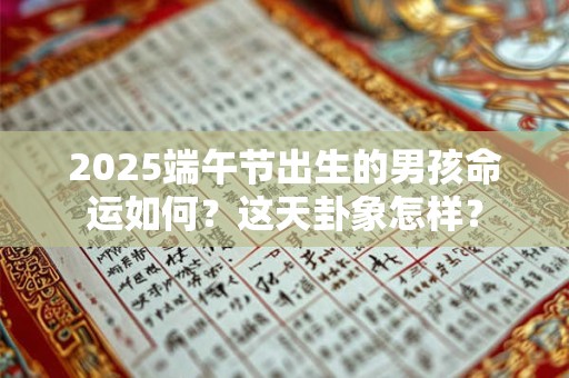 2025端午节出生的男孩命运如何？这天卦象怎样？