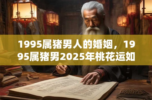 1995属猪男人的婚姻，1995属猪男2025年桃花运如何？