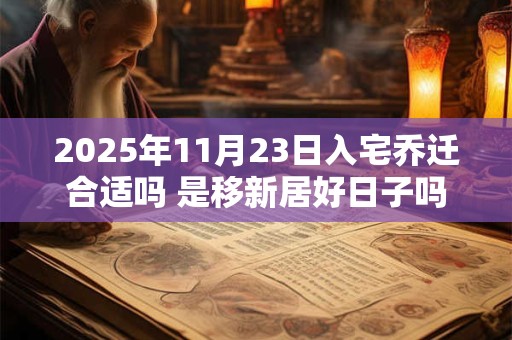 2025年11月23日入宅乔迁合适吗 是移新居好日子吗