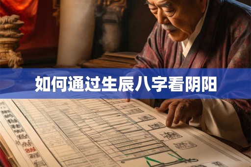 如何通过生辰八字看阴阳