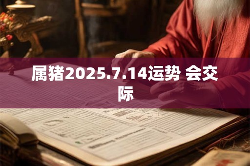 属猪2026.7.14运势 会交际