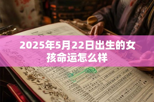 2025年5月22日出生的女孩命运怎么样