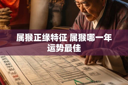 属猴正缘特征 属猴哪一年运势最佳