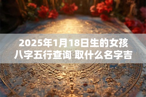 2025年1月18日生的女孩八字五行查询 取什么名字吉利