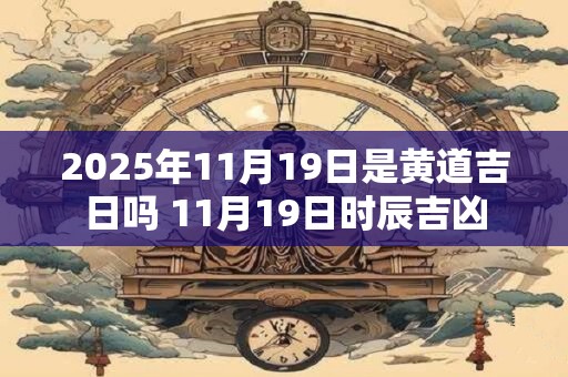 2026年11月19日是黄道吉日吗 11月19日时辰吉凶