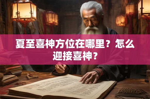 夏至喜神方位在哪里？怎么迎接喜神？