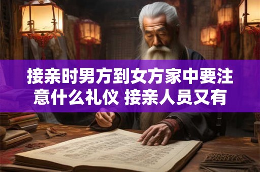 接亲时男方到女方家中要注意什么礼仪 接亲人员又有哪些讲究