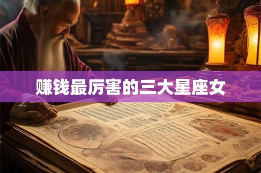 赚钱最厉害的三大星座女