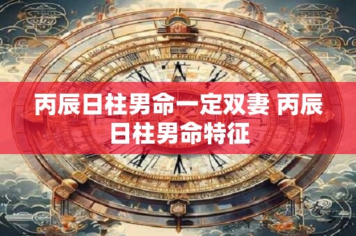 丙辰日柱男命一定双妻 丙辰日柱男命特征