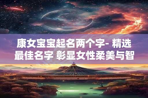 康女宝宝起名两个字- 精选最佳名字 彰显女性柔美与智慧