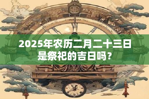 2025年农历二月二十三日是祭祀的吉日吗? 2025年农历二月二十三日是祭祀的吉日吗?