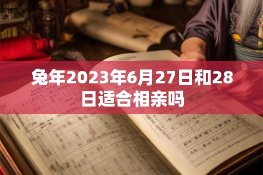 详细阅读:兔年2023年6月27日和28日适合相亲吗 兔年2023年6月27日和28日适合相亲吗