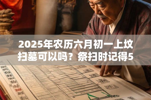 2025年农历六月初一上坟扫墓可以吗？祭扫时记得5事不做
