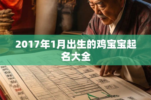 2017年1月出生的鸡宝宝起名大全
