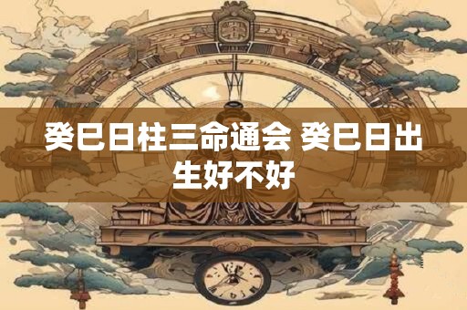 癸巳日柱三命通会 癸巳日出生好不好