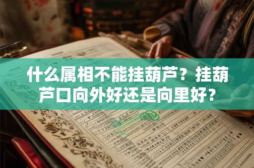 什么属相不能挂葫芦？挂葫芦口向外好还是向里好？
